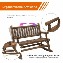 Outsunny Schaukelbank Mit Armlehne Dunkelbraun 112 X 67 X 93 Cm (BxTxH) | Gartenbank Sitzbank Parkbank Holzbank Bank 11 Outsunny Schaukelbank Mit Armlehne Dunkelbraun 112 X 67 X 93 Cm (BxTxH) | Gartenbank Sitzbank Parkbank Holzbank Bank -Zipper Geschäft 8600336600 84A 133 prod 006