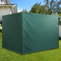 Outsunny Abdeckhaube Für Gartenmöbel Grün 215 X 155 X 150 Cm (LxBxH) | Abdeckung Gartenmöbel Schutzhülle Abdeckplane -Zipper Geschäft 8600336600 84B 265 prod 003
