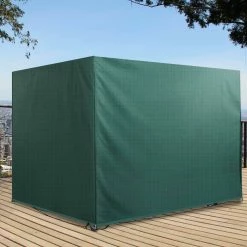 Outsunny Abdeckhaube Für Gartenmöbel Grün 215 X 155 X 150 Cm (LxBxH) | Abdeckung Gartenmöbel Schutzhülle Abdeckplane -Zipper Geschäft 8600336600 84B 265 prod 004
