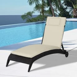 Outsunny Liegenauflage Mit Kopfkissen 198 X 53 X 5 Cm (LxBxH) | Liegenpolster Loungeauflage Gartenliegeauflage 9 Outsunny Liegenauflage Mit Kopfkissen 198 X 53 X 5 Cm (LxBxH) | Liegenpolster Loungeauflage Gartenliegeauflage -Zipper Geschäft 8600336600 84B 304CW prod 004