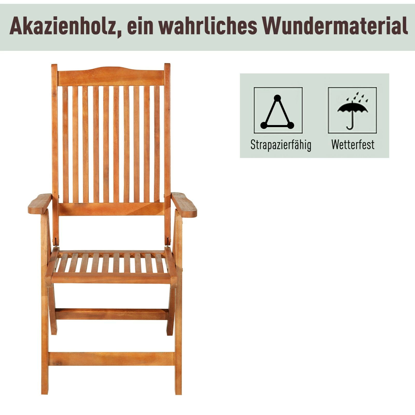 Outsunny Holz-Klappstuhl Rotbraun 64 X 55 X 110 Cm (LxBxH) | Klappsessel Relaxstuhl Gartenstuhl Gartenmöbel 6 Outsunny Holz-Klappstuhl Rotbraun 64 X 55 X 110 Cm (LxBxH) | Klappsessel Relaxstuhl Gartenstuhl Gartenmöbel – Bild 6