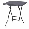 Outsunny Klapptisch In Rattan-Optik 60 X 60 X 74 Cm (LxBxH) | Gartentisch Balkontisch Beistelltisch Campingtisch