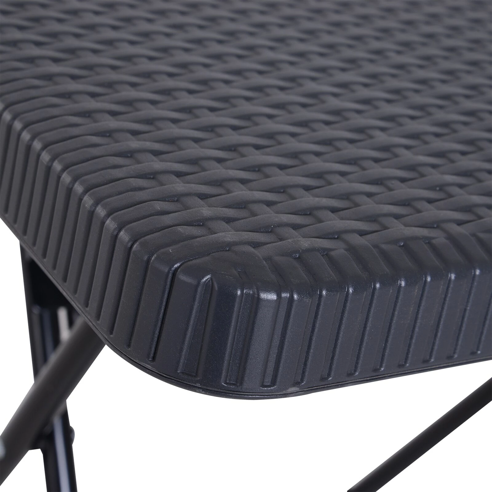 Outsunny Klapptisch In Rattan-Optik 60 X 60 X 74 Cm (LxBxH) | Gartentisch Balkontisch Beistelltisch Campingtisch 6 Outsunny Klapptisch In Rattan-Optik 60 X 60 X 74 Cm (LxBxH) | Gartentisch Balkontisch Beistelltisch Campingtisch – Bild 6