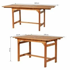 Outsunny Gartentisch Ausziehbar Rotbraun 120/160 X 70 X 72 Cm (LxBxH) | Ausziehtisch Esstisch Gartenmöbel Holztisch 10 Outsunny Gartentisch Ausziehbar Rotbraun 120/160 X 70 X 72 Cm (LxBxH) | Ausziehtisch Esstisch Gartenmöbel Holztisch -Zipper Geschäft 8600336600 84B 319 prod 005