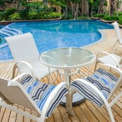 Outsunny Sitzkissen Im 2er Set 50 X 45 X 8 Cm (LxBxH) | Stuhlkissen Bodenkissen Polsterkissen Sitzauflage -Zipper Geschäft 8600336600 84B 519BU prod 004