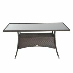 Outsunny Gartentisch Mit Zusätzlichem Stauraum Kaffeebraun 150 X 85 X 74 Cm (LxBxH) | Balkontisch Esstisch Glastisch Gartenmöbel 11 Outsunny Gartentisch Mit Zusätzlichem Stauraum Kaffeebraun 150 X 85 X 74 Cm (LxBxH) | Balkontisch Esstisch Glastisch Gartenmöbel -Zipper Geschäft 8600336600 861 009BN prod 006