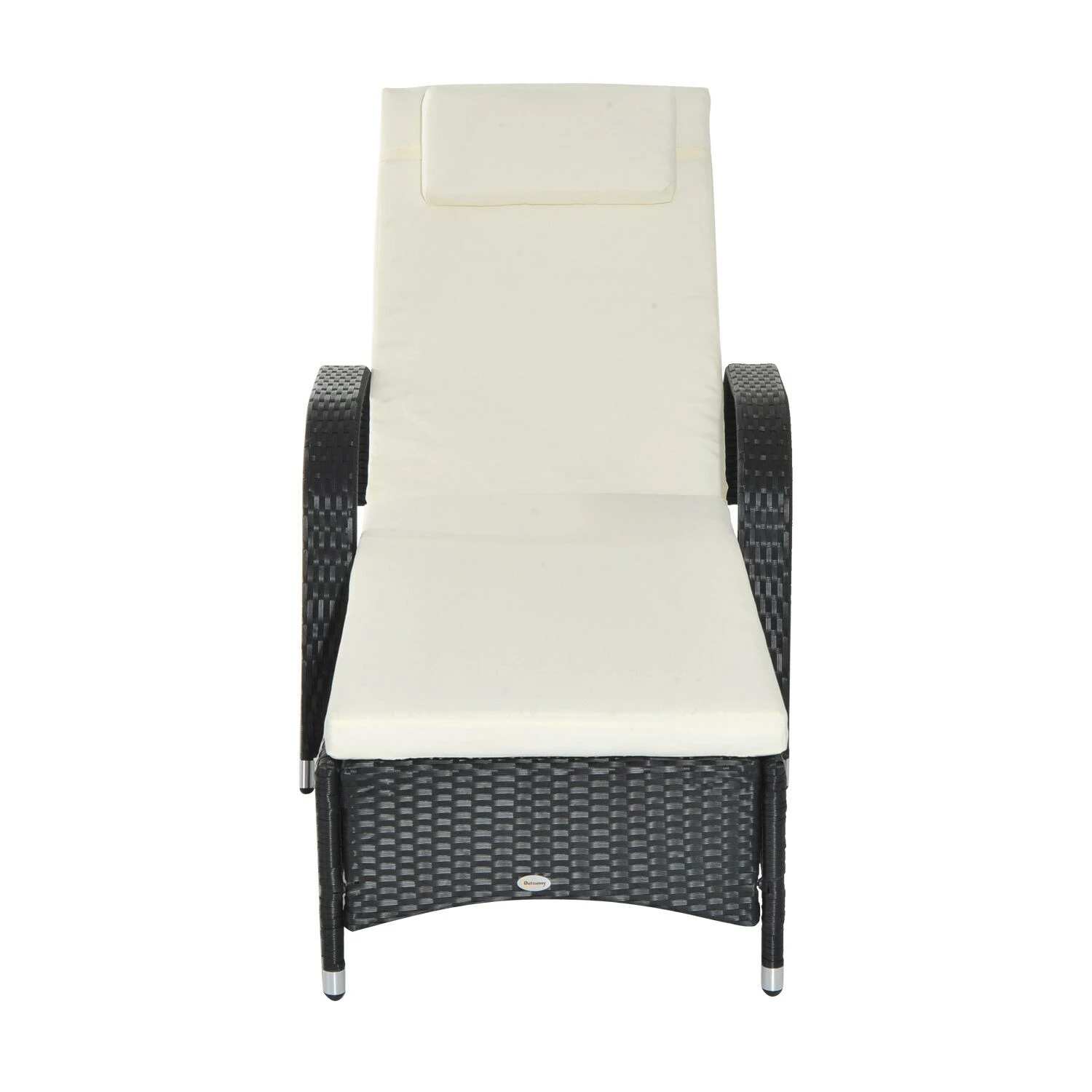 Outsunny Mobile Rattanliege Für Den Garten 200 X 73 X 56-103 Cm (LxBxH) | Sonnenliege Rattanliege Gartenmöbel Polyrattan 2 Outsunny Mobile Rattanliege Für Den Garten 200 X 73 X 56-103 Cm (LxBxH) | Sonnenliege Rattanliege Gartenmöbel Polyrattan – Bild 2