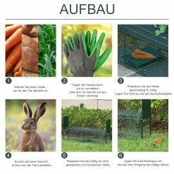 PawHut Marderfalle Wirksame Falle Mit 2 Eingängen, Die Falle Wird Vormontiert Geliefert Und Kann Fast Sofort Eingesetzt Werden Dunkelgrün 100 X 25 X 28 Cm (LxBxH) | Tierfalle Fangfalle Rattenfalle Mausefalle -Zipper Geschäft 8600336600 AB0 014 prod 006