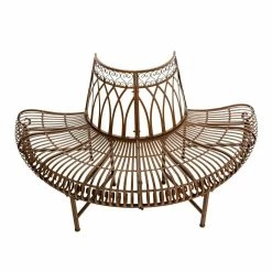 Trendfabrik Outdoor-Bank, Halbrund Baum Braun -Zipper Geschäft 8600342900 6593801 prod 003