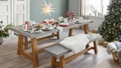 Trendfabrik Outdoor-Bank Beton Natur/Grau