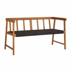 Trendfabrik Outdoor-Bank Rivoli Natur/Schwarz