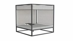 Trendfabrik Outdoor-Doppelliege M. Sonnendach Tana Anthrazit