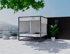 Trendfabrik Outdoor-Doppelliege M. Sonnendach Tana Anthrazit 7 Trendfabrik Outdoor-Doppelliege M. Sonnendach Tana Anthrazit -Zipper Geschäft 8600342900 9404829 prod 004