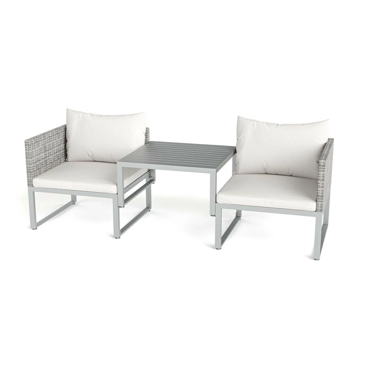 Trendfabrik Outdoor-Lounge-Set Ponza Hellgrau 1 Trendfabrik Outdoor-Lounge-Set Ponza Hellgrau