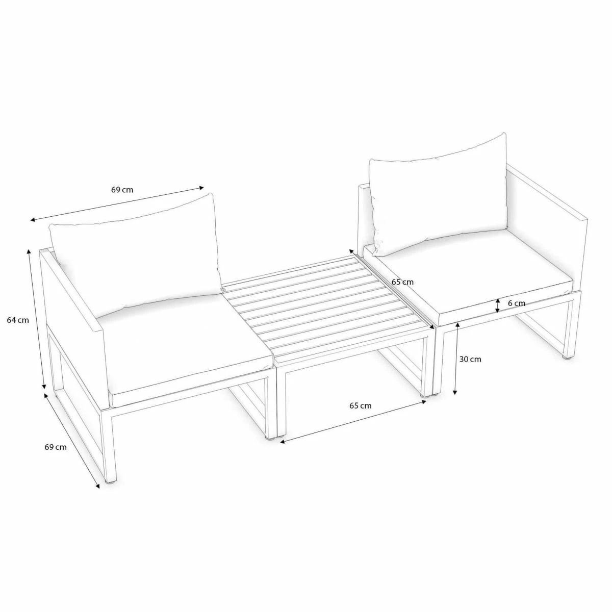 Trendfabrik Outdoor-Lounge-Set Ponza Hellgrau 5 Trendfabrik Outdoor-Lounge-Set Ponza Hellgrau – Bild 5