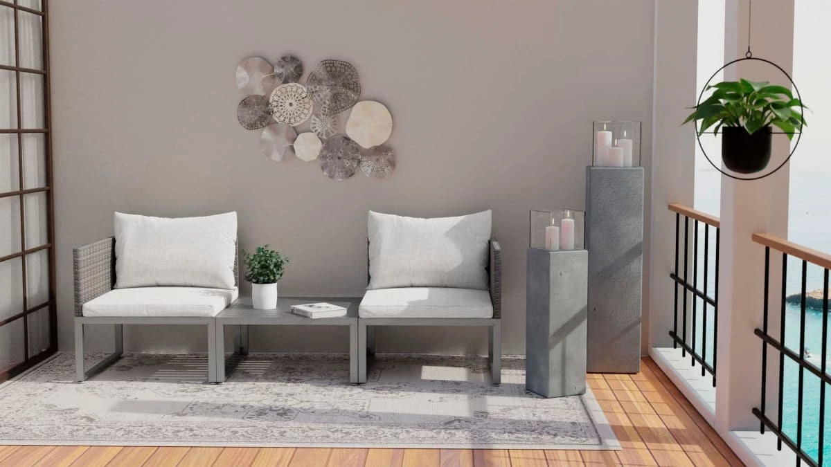 Trendfabrik Outdoor-Lounge-Set Ponza Hellgrau 6 Trendfabrik Outdoor-Lounge-Set Ponza Hellgrau – Bild 6