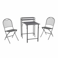 Trendfabrik Balkon-Set, 3-tlg. Rodu Dunkelgrau