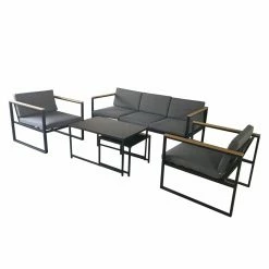 Trendfabrik Outdoor-Lounge-Set, 5-tlg. Space Anthrazit