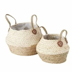 Trendfabrik Pflanzkorb, 2-tlg. Mala Natur/Beige