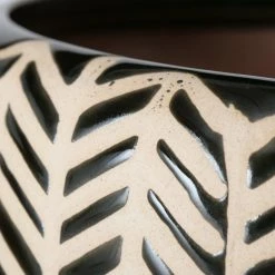 Trendfabrik Pflanztopf-Set, 2-tlg. Ivy Schwarz/Beige -Zipper Geschäft 8600342900 9443660 prod 004