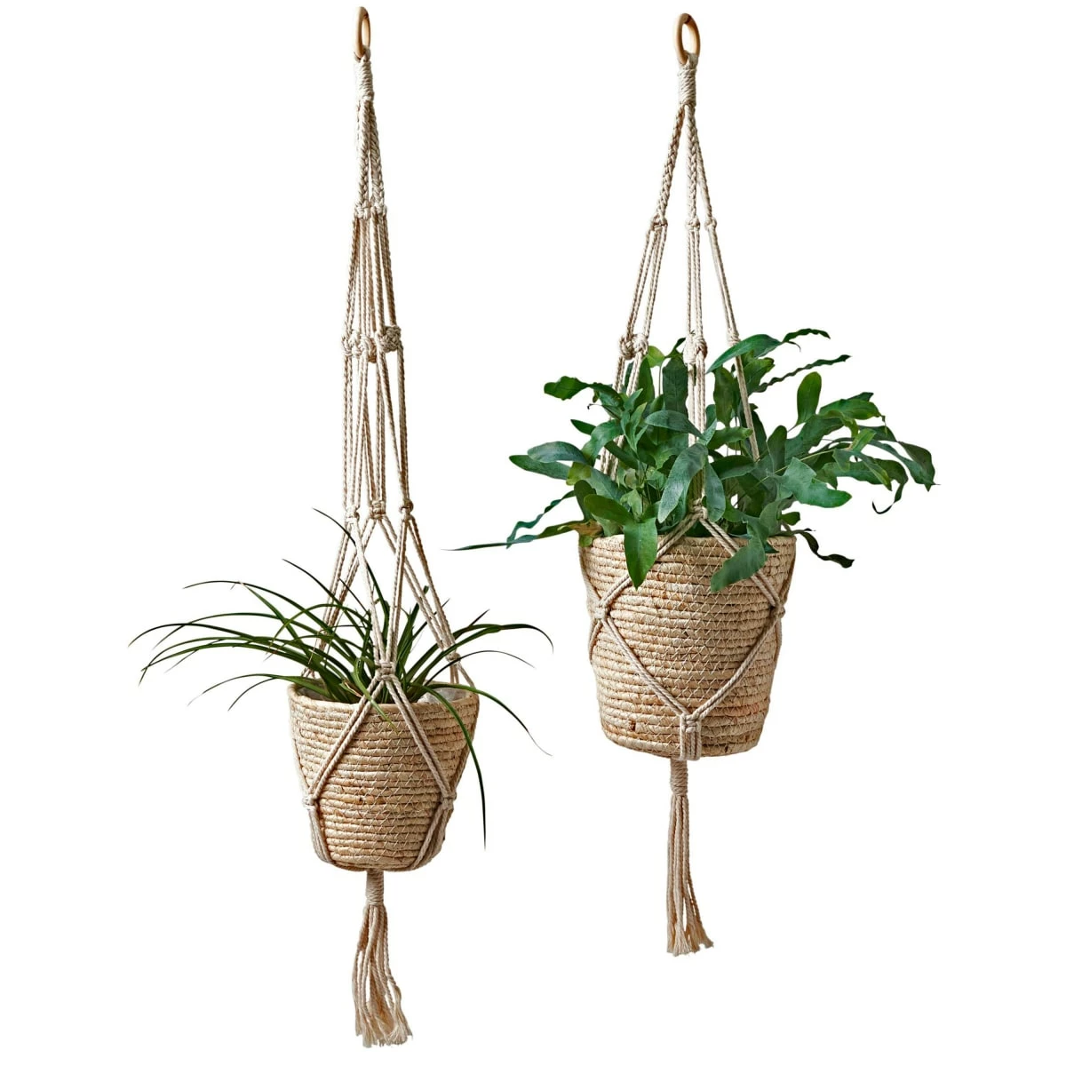 Trendfabrik Hänge-Pflanzkorb-Set, 2-tlg. Clarine Creme 1 Trendfabrik Hänge-Pflanzkorb-Set, 2-tlg. Clarine Creme