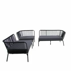 Trendfabrik Outdoor-Sofa Verona Anthrazit -Zipper Geschäft 8600342900 9451410 prod 003