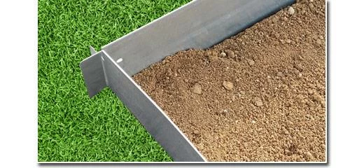 Oskar Rasenkante 20m 100x18cm Verzinkt Beeteinfassung Beetumrandung Mähkante Metall Palisade 3 Oskar Rasenkante 20m 100x18cm Verzinkt Beeteinfassung Beetumrandung Mähkante Metall Palisade – Bild 3