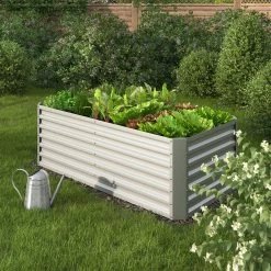 Oskar Hochbeet Kräuterbeet Gemüsebeet Rechteckig 180x90x60cm Stahl Verzinkt -Zipper Geschäft 8600343700 29022 prod 004