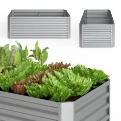 Oskar Hochbeet Kräuterbeet Gemüsebeet Rechteckig 180x90x60cm Stahl Verzinkt -Zipper Geschäft 8600343700 29022 prod 006