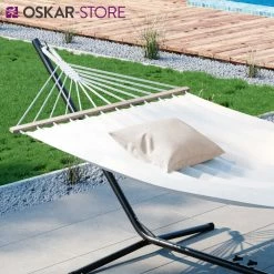 OSKAR Hängematte 190x120cm Stabhängematte Mehrpersonen-Matte Gartenliege-Weiß 10 OSKAR Hängematte 190x120cm Stabhängematte Mehrpersonen-Matte Gartenliege-Weiß -Zipper Geschäft 8600343700 31148 prod 005