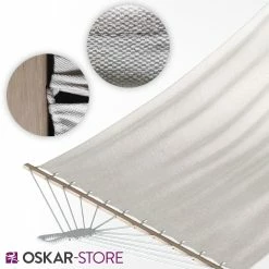 OSKAR Hängematte 190x120cm Stabhängematte Mehrpersonen-Matte Gartenliege-Weiß 11 OSKAR Hängematte 190x120cm Stabhängematte Mehrpersonen-Matte Gartenliege-Weiß -Zipper Geschäft 8600343700 31148 prod 006