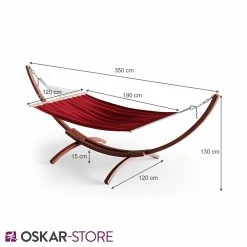 Oskar-Store Oskar XXL Hängemattengestell 350cm Mit Hängematte Mit Gestell Holzgestell -Zipper Geschäft 8600343700 31187 prod 003
