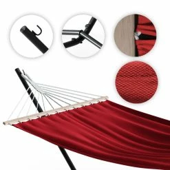 Oskar-Store Hängemattengestell Hängematte Mit Gestell 350cm Rot Metallgestell Sonnenliege 11 Oskar-Store Hängemattengestell Hängematte Mit Gestell 350cm Rot Metallgestell Sonnenliege -Zipper Geschäft 8600343700 34620 prod 006