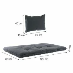 Vicco Palettenkissen Set Sitzkissen Rückenkissen Kansas Palettenmöbel Anthrazit (6er Set) 9 Vicco Palettenkissen Set Sitzkissen Rückenkissen Kansas Palettenmöbel Anthrazit (6er Set) -Zipper Geschäft 8600343700 36186 prod 003