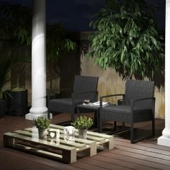 OK-Living Sitzgruppe Gartenmöbel Gartensitzgruppe Rattan Anthrazit Stuhl Tisch 9 OK-Living Sitzgruppe Gartenmöbel Gartensitzgruppe Rattan Anthrazit Stuhl Tisch -Zipper Geschäft 8600343700 37057 prod 004