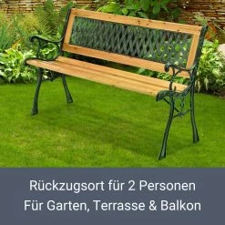 Juskys Gartenbank Pisa – 2-Sitzer Sitzbank Mit Armlehnen & Rückenlehne – 122x54x73 Cm 8 Juskys Gartenbank Pisa – 2-Sitzer Sitzbank Mit Armlehnen & Rückenlehne – 122x54x73 Cm -Zipper Geschäft 8600348200 56645676 prod 003