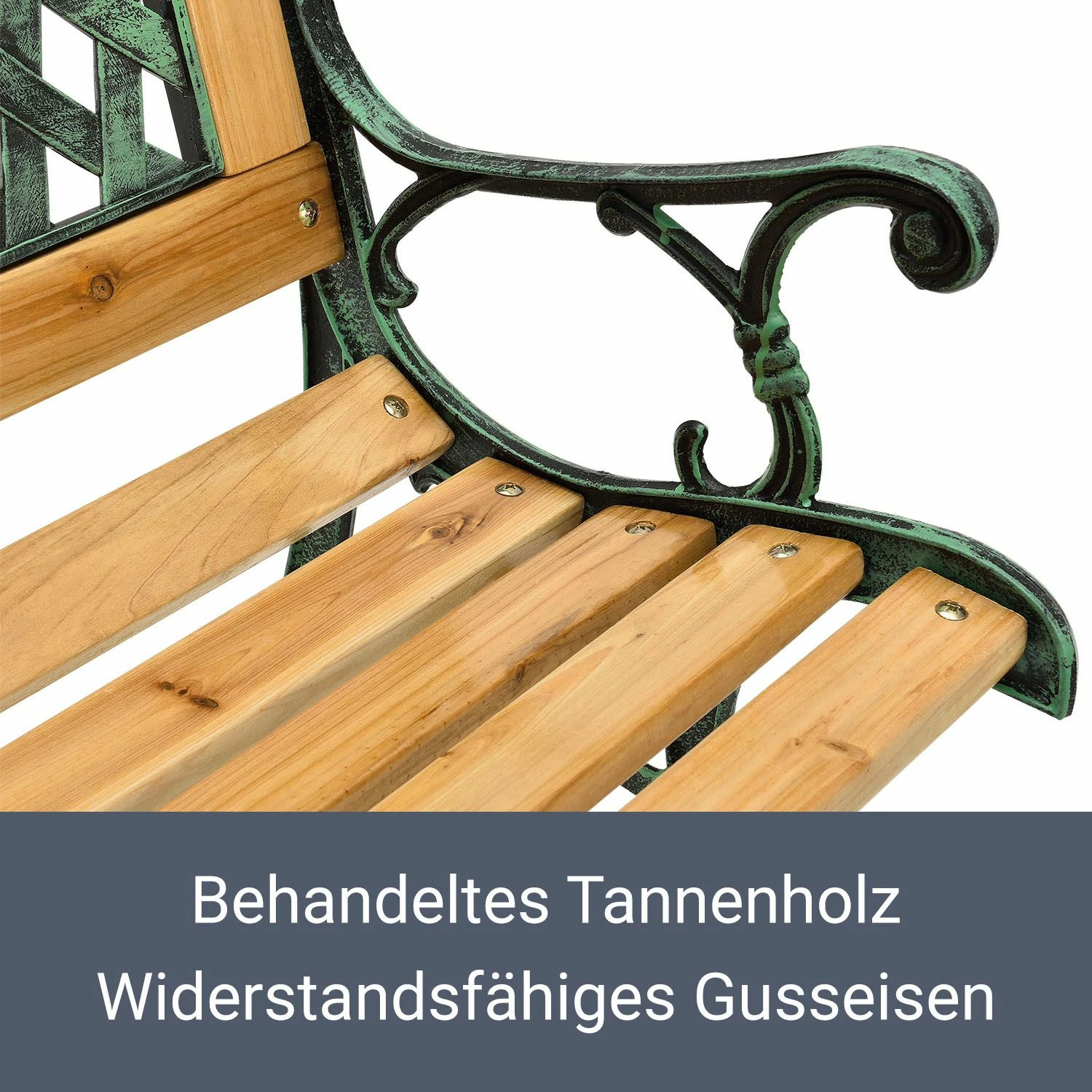 Juskys Gartenbank Pisa – 2-Sitzer Sitzbank Mit Armlehnen & Rückenlehne – 122x54x73 Cm 4 Juskys Gartenbank Pisa – 2-Sitzer Sitzbank Mit Armlehnen & Rückenlehne – 122x54x73 Cm – Bild 4