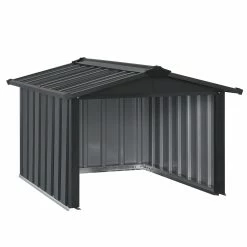 Juskys Mähroboter Garage Mit Satteldach | Rasenmäher Dach Carport Aus Metall | 86 × 98 × 63 Cm