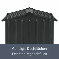 Juskys Mähroboter Garage Mit Satteldach | Rasenmäher Dach Carport Aus Metall | 86 × 98 × 63 Cm -Zipper Geschäft 8600348200 65251997 prod 005