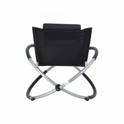 SAMAX Gartenliege Faltbar Mit Kopfkissen - Rocky In Schwarz -Zipper Geschäft 8600348300 8140 prod 005