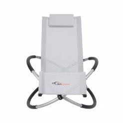 SAMAX Gartenliege Faltbar Mit Kopfkissen - Rocky In Grau -Zipper Geschäft 8600348300 8142 prod 002