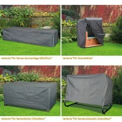 WEHNCKE Gartenmöbel Schutzhülle Hülle Abdeckung Sitzgruppe Abdeckplane Öse 420 D Variante: Für Garten Sonnen Schirm Ø 250-450 Cm -Zipper Geschäft 8600354700 A2307 3814 prod 003