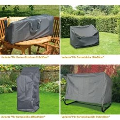 WEHNCKE Gartenmöbel Schutzhülle Hülle Abdeckung Sitzgruppe Abdeckplane Öse 420 D Variante: Für Garten Sonnen Schirm Ø 250-450 Cm -Zipper Geschäft 8600354700 A2307 3814 prod 004