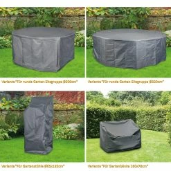 WEHNCKE Gartenmöbel Schutzhülle Hülle Abdeckung Sitzgruppe Abdeckplane Öse 420 D Variante: Für Garten Sonnen Schirm Ø 250-450 Cm -Zipper Geschäft 8600354700 A2307 3814 prod 005