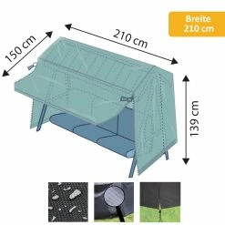 WEHNCKE Hollywoodschaukel Schutzhülle Abdeckplane Abdeckung Gartenschaukel Hülle Größe: Breite 210 Cm 9 WEHNCKE Hollywoodschaukel Schutzhülle Abdeckplane Abdeckung Gartenschaukel Hülle Größe: Breite 210 Cm -Zipper Geschäft 8600354700 A2313 3832 prod 004