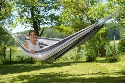 AMAZONAS Salsa XL Reise Tuch Hängematte Wetterfest Single Garten Camping 150kg Farbe: Rot -Zipper Geschäft 8600354700 A38 45 prod 005