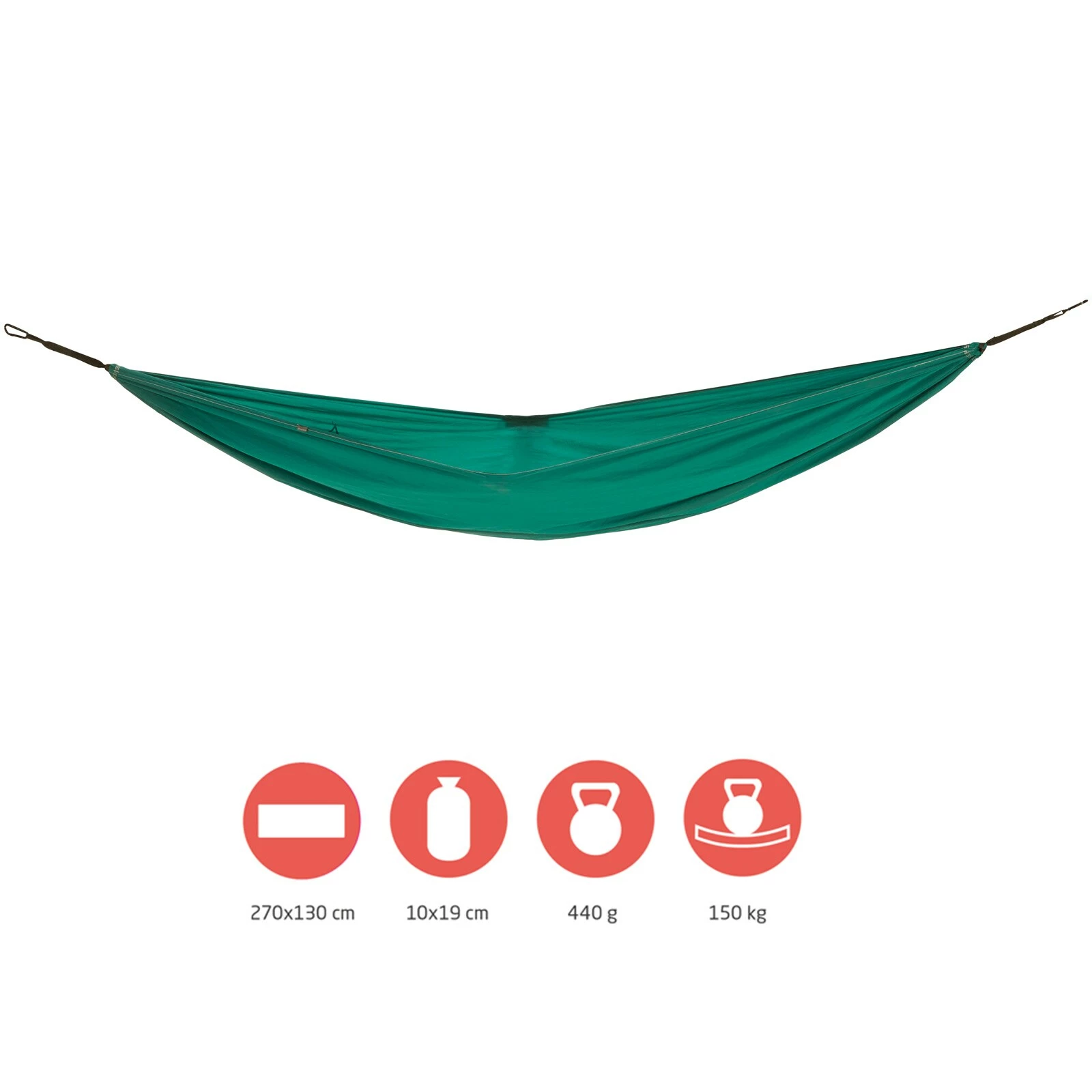 GRAND CANYON Bass Hammock Reise Hängematte Camping Wetterfest Nylon 440 G Leicht Farbe: Storm 2 GRAND CANYON Bass Hammock Reise Hängematte Camping Wetterfest Nylon 440 G Leicht Farbe: Storm – Bild 2
