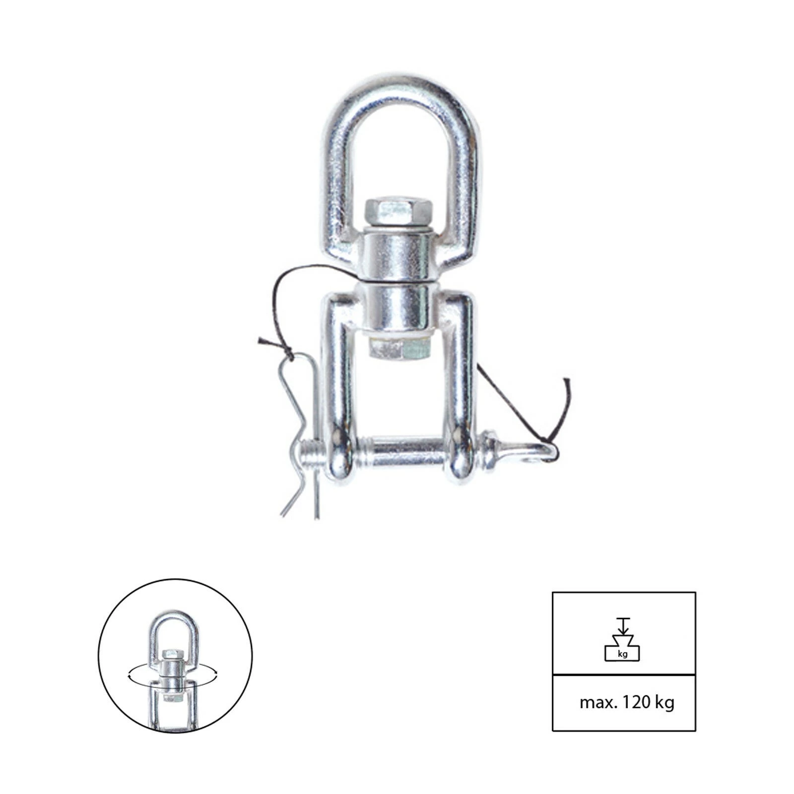 AMAZONAS Swivel Hängesessel Befestigung Hängematten Decken Aufhängung Drehwirbel 3 AMAZONAS Swivel Hängesessel Befestigung Hängematten Decken Aufhängung Drehwirbel – Bild 3