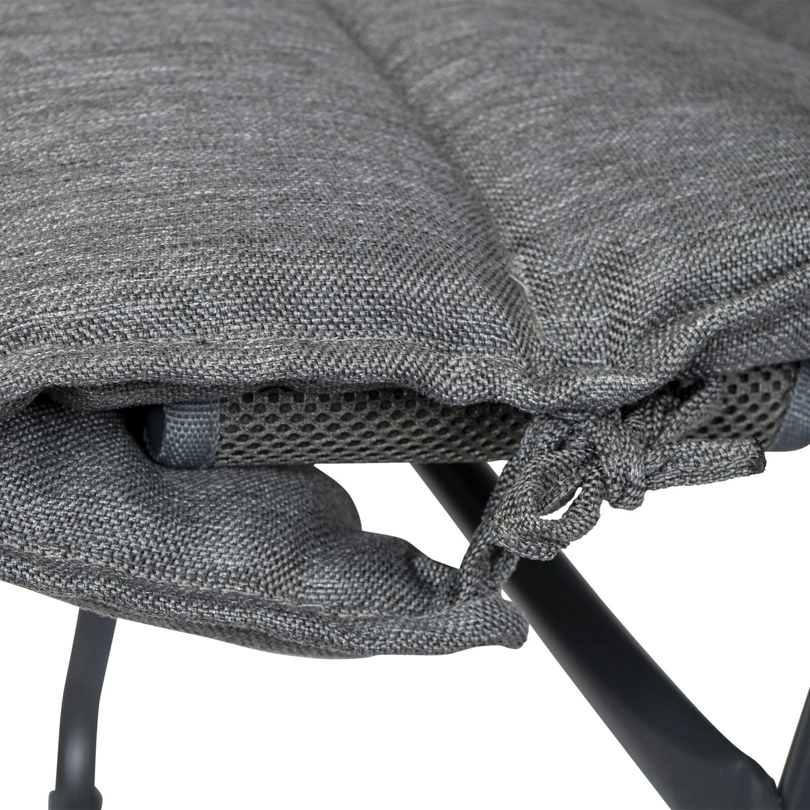 BO-CAMP Klappstuhl Polster Sitz Auflage Hochlehner Camping Stuhl Kissen Olefin Farbe: Schwarz 3 BO-CAMP Klappstuhl Polster Sitz Auflage Hochlehner Camping Stuhl Kissen Olefin Farbe: Schwarz – Bild 3