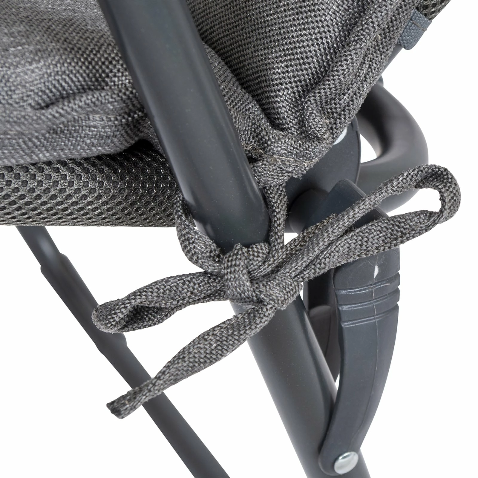 BO-CAMP Klappstuhl Polster Sitz Auflage Hochlehner Camping Stuhl Kissen Olefin Farbe: Schwarz 4 BO-CAMP Klappstuhl Polster Sitz Auflage Hochlehner Camping Stuhl Kissen Olefin Farbe: Schwarz – Bild 4